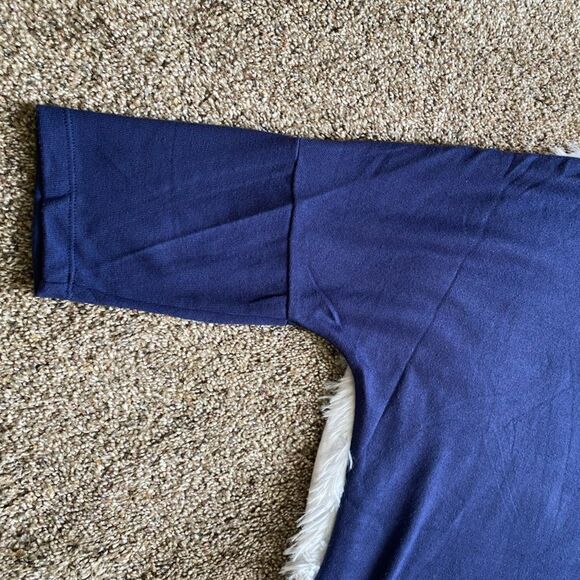 Workshop Republic Short Sleeve Thin Hooded Shirt Blue New Womens Stretch Medium - Picture 4 of 11